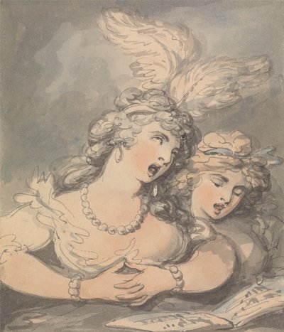 Die Opernsänger von Thomas Rowlandson